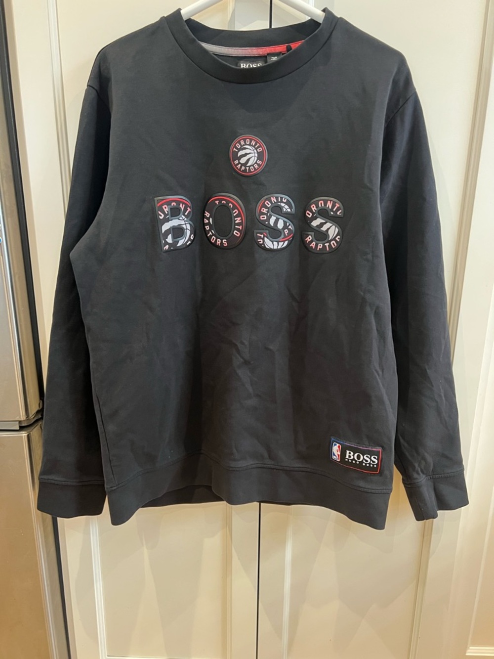 Boss x raptors rare Black Crewneck Men’s Large